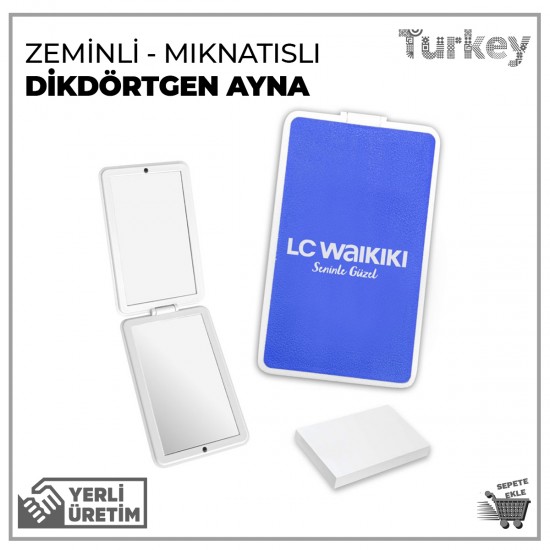 Dikdörtgen Ayna Zeminli Mıknatıslı